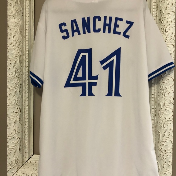 Blue Jays Jersey. Sanchez 41. No size tag. XXL? - Picture 2 of 6